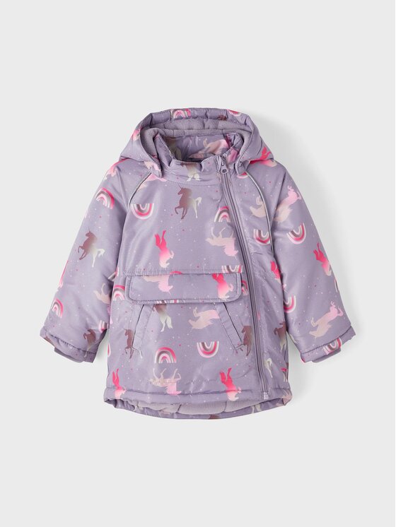 NAME IT NAME IT Kurtka przejściowa 13218452 Fioletowy Regular Fit