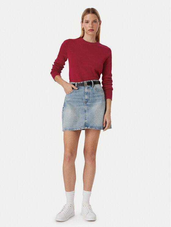 Tommy Hilfiger Tommy Hilfiger Megztinis Full WW0WW52298 Raudona Regular Fit