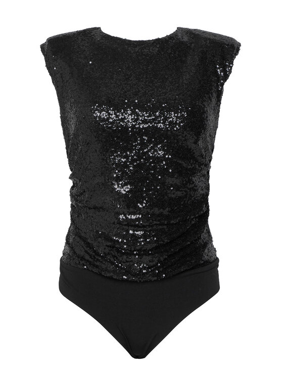 Rinascimento Rinascimento Bodi CFC0130361003 Crna Slim Fit