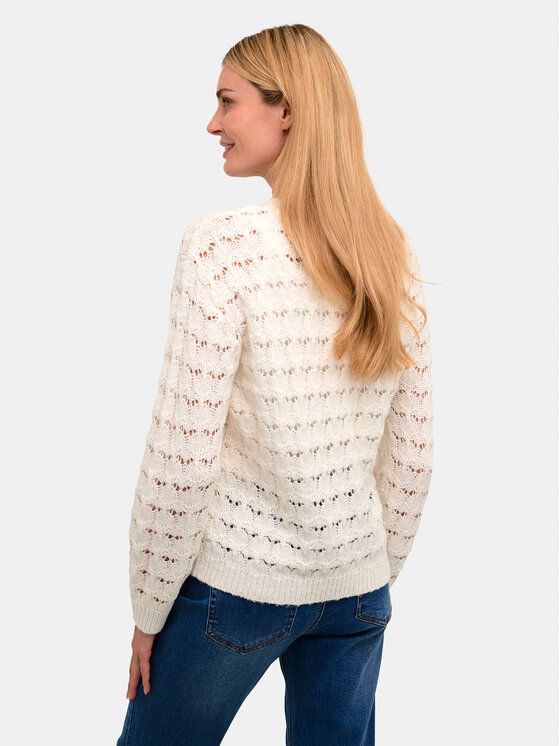 Kaffe Kaffe Pullover Elena 10508195 Écru Regular Fit