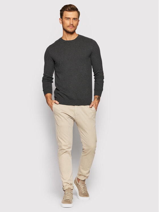 Selected Homme Selected Homme Пуловер Berg 16074682 Сив Regular Fit