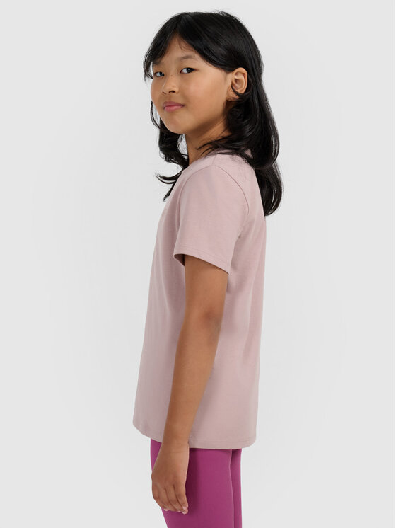 4F 4F T-Shirt BASIC+ Beżowy Oversize