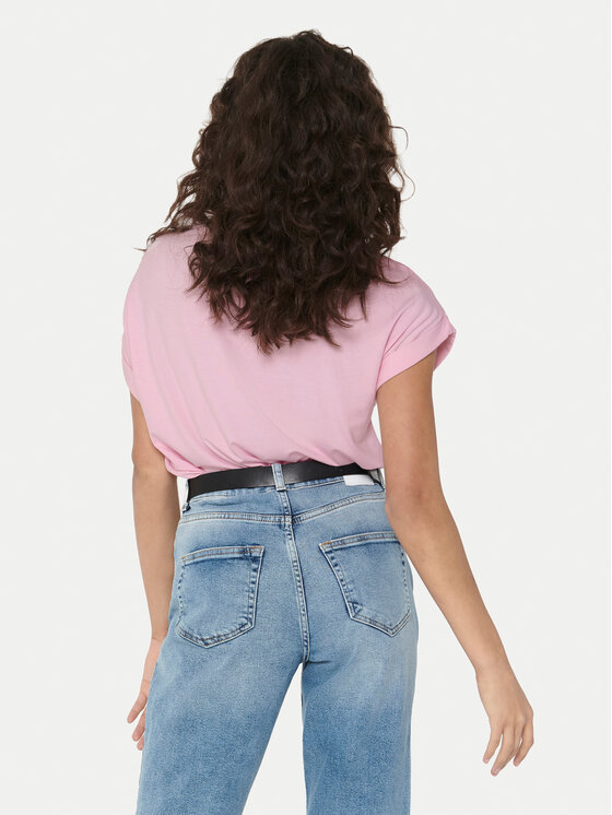 ONLY ONLY Тишърт Moster 15106662 Розов Regular Fit