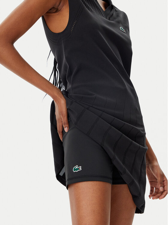 Lacoste Lacoste Teniso suknelė EF0615 Juoda Slim Fit