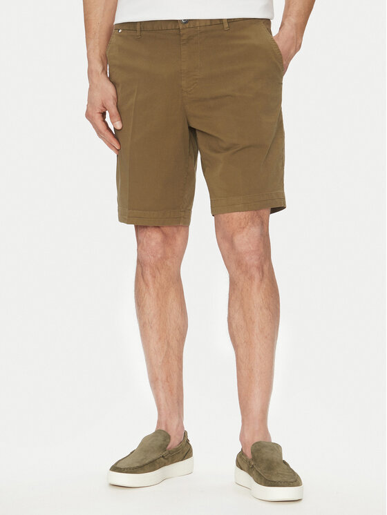 BOSS BOSS Pantalon scurți din material H-Slice 50540743 Verde Regular Fit