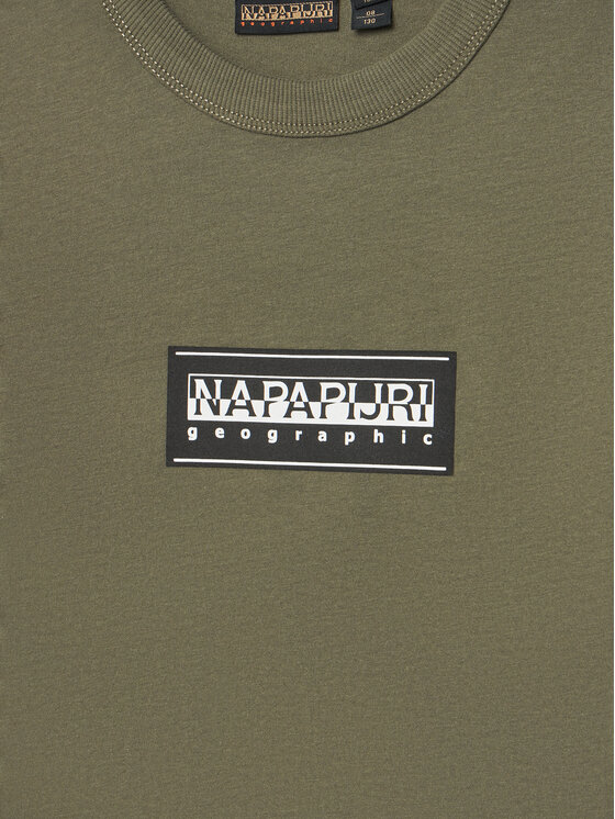 Napapijri Napapijri Marškinėliai S-Chamois NP0A4HYL M Žalia Regular Fit