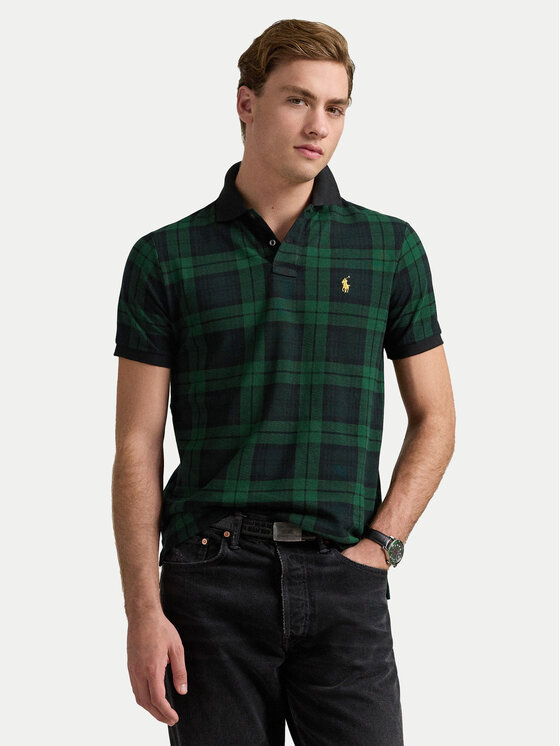 Polo Ralph Lauren Polokošeľa 710962013001 Zelená Custom Slim Fit