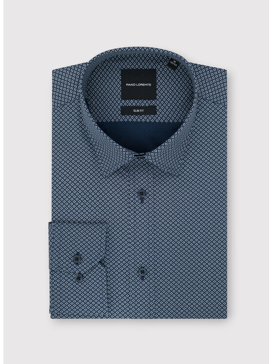 Pako Lorente Pako Lorente Koszula P25WF-1X-014 Granatowy Slim Fit