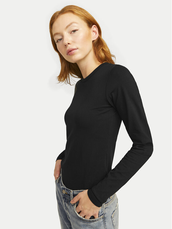 JJXX JJXX Bluza Celine 12258414 Črna Slim Fit