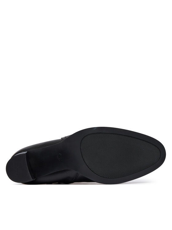 LAUREN RALPH LAUREN LAUREN RALPH LAUREN Ботильйони Brooke II Calfskin Bootie Heel 802974475004 Чорний