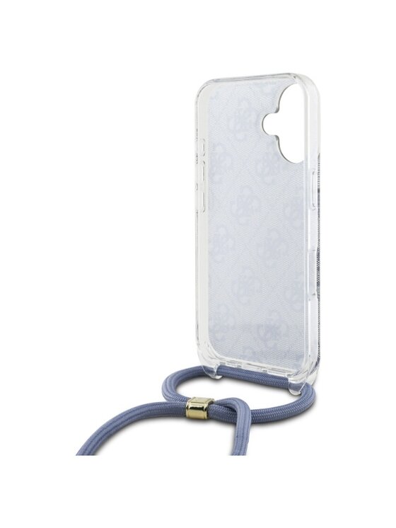 Guess Guess Etui na telefon Cord 4G Print Niebieski