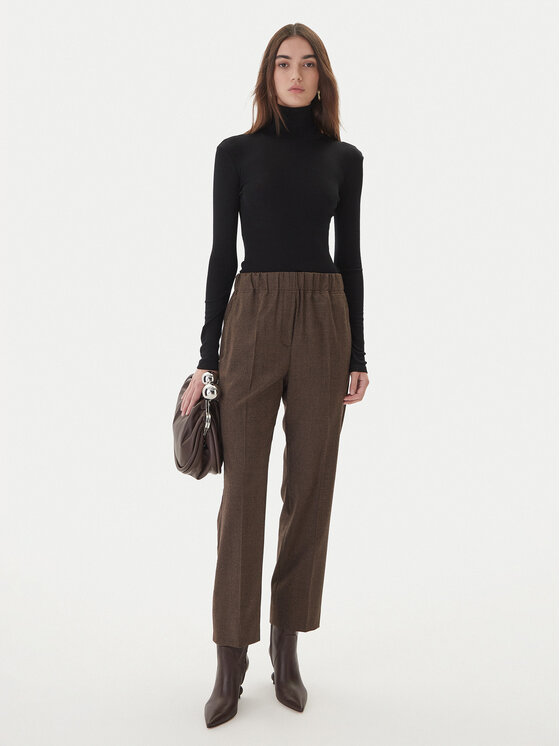 Weekend Max Mara Weekend Max Mara Krekls ar augstu apkakli Teseo 2525946052 Melns Slim Fit
