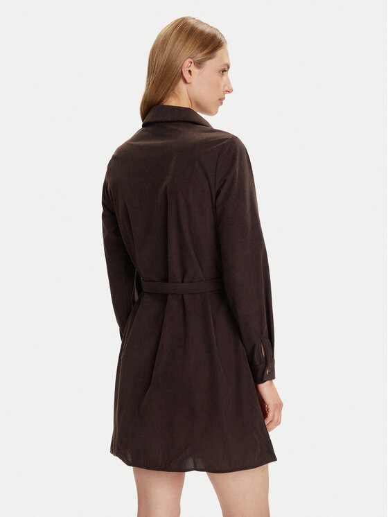 Vero Moda Vero Moda Košeľové šaty Elly 10334288 Hnedá Regular Fit