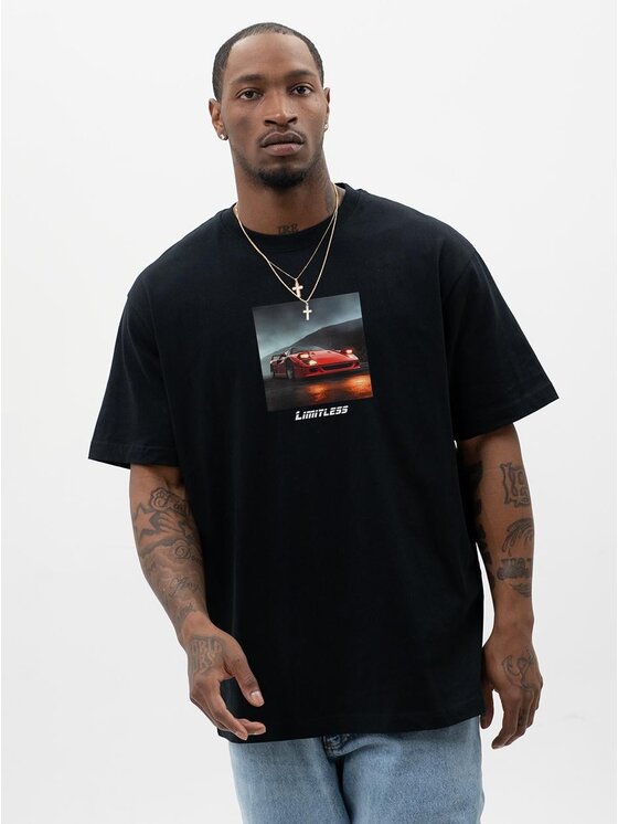 MyStars MyStars T-Shirt 130500 Czarny Oversize