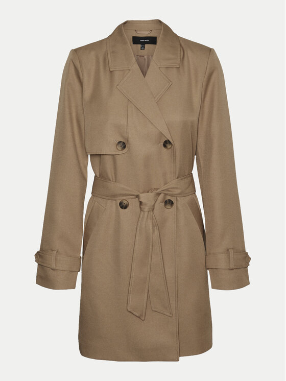 Vero Moda Vero Moda Trenčkot Celeste 10239411 Rjava Regular Fit