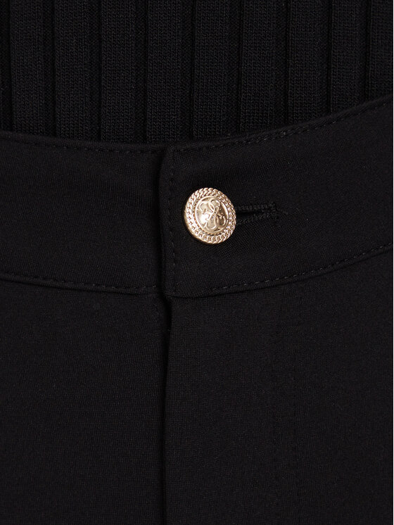 Guess Guess Riidest püksid W5BB16 KCMU2 Must Flare Fit