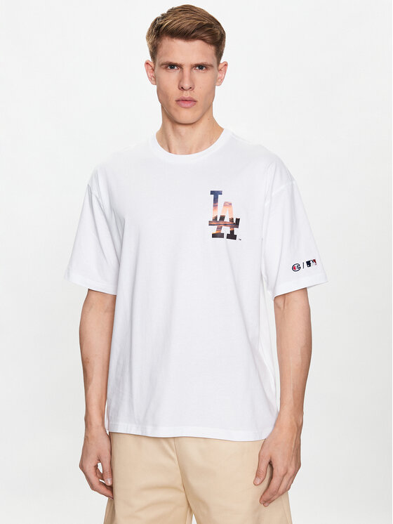 Champion Champion Tricou 218923 Alb Relaxed Fit