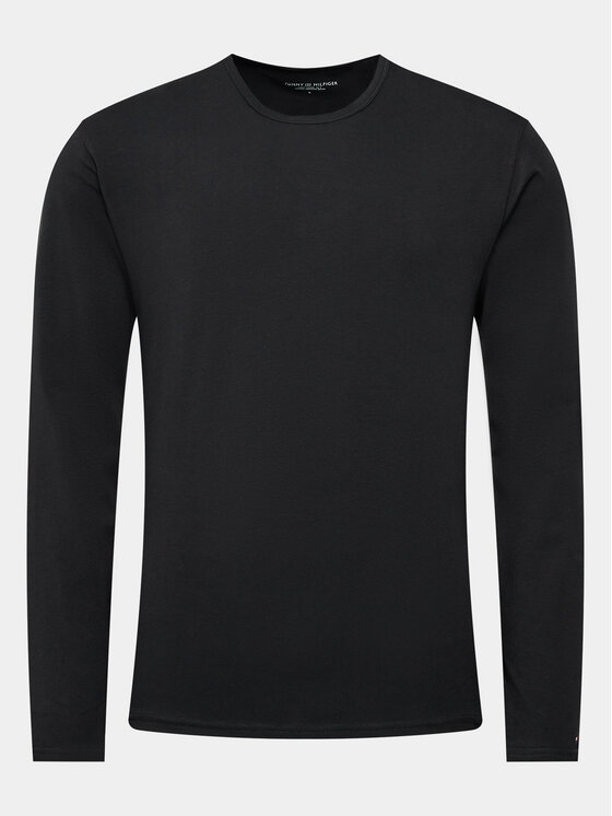 Tommy Hilfiger Tommy Hilfiger Souprava triček s dlouhým rukávem UM0UM03022 Černá Slim Fit