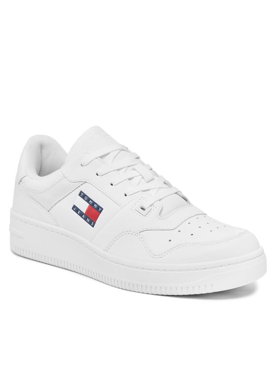 Tommy Jeans Tommy Jeans Sneakersy Tjm Retro Basket Ess EM0EM01395 Biały