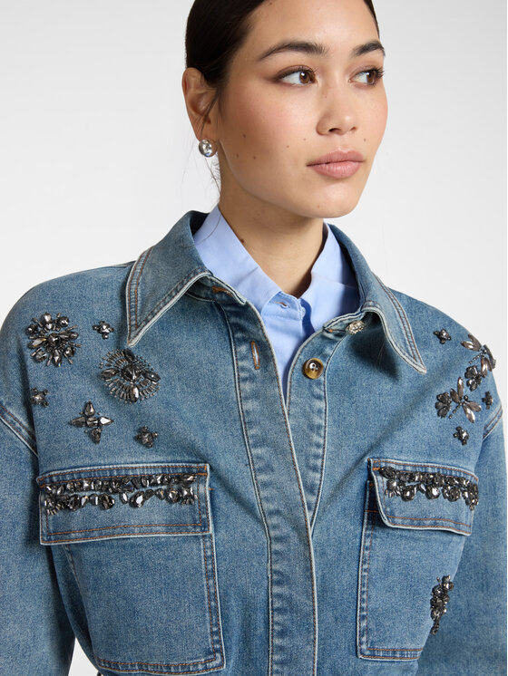 Elena Mirò Elena Mirò Giacca di transizione R426Z000025N024 Blu Slim Fit