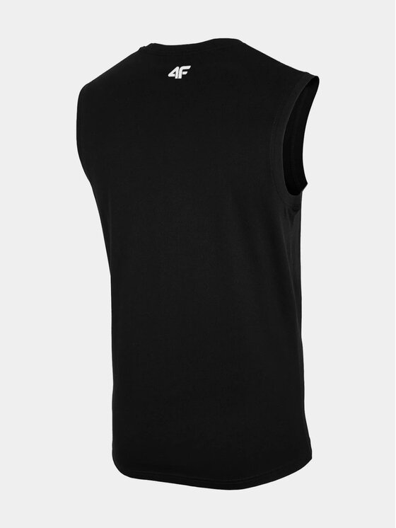 4F 4F Tank top 4FWSS25TSLEM287-20S Čierna Regular Fit