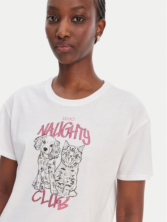 Liu Jo Liu Jo Majica WA6132 JS923 Bela Regular Fit