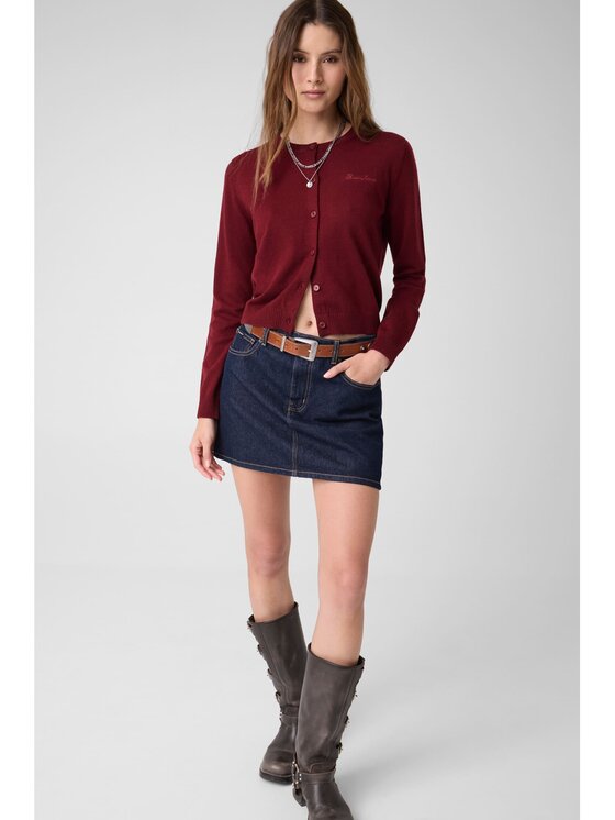 Guess Jeans Guess Jeans Kardigan 184249 Czerwony Classic Fit