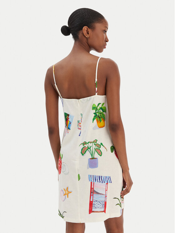 Seafolly Seafolly Rochie de vară La Boca 55652-DR Écru Regular Fit