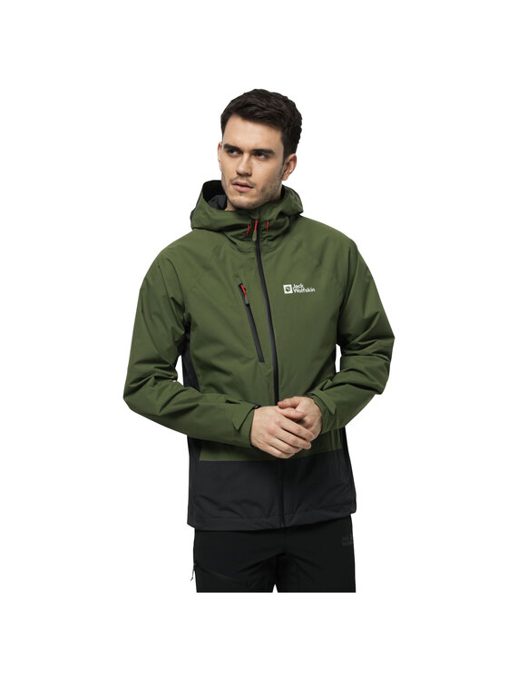 Jack Wolfskin Jack Wolfskin Giacca di transizione Jack Wolfskin Eagle Peak 2l Jkt M Verde Regular Fit
