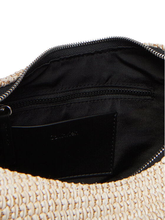 Calvin Klein Calvin Klein Käekott Pinched Raffia Medium Shoulder B LV04F3079G Beež
