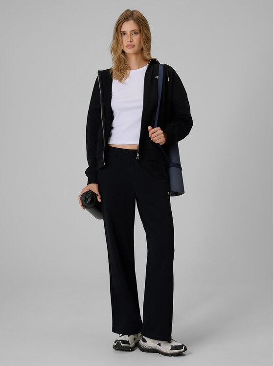 4F 4F Spodnie dresowe basic Czarny Regular Fit