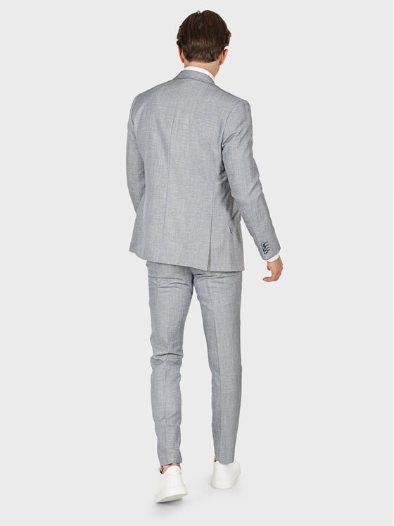 Evenemen Evenemen Marynarka OVO BLUE Szary Slim Fit