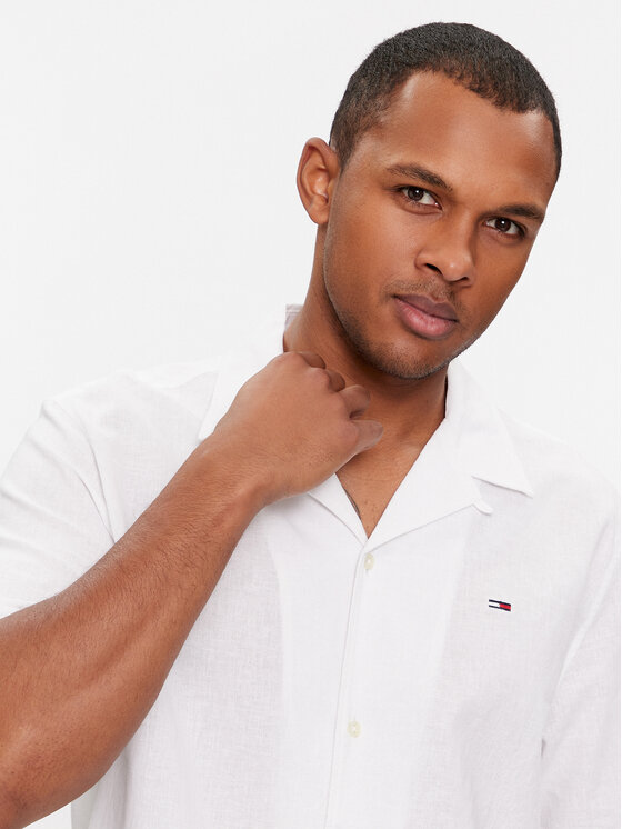 Tommy Jeans Tommy Jeans Camicia Camp DM0DM18963 Bianco Regular Fit