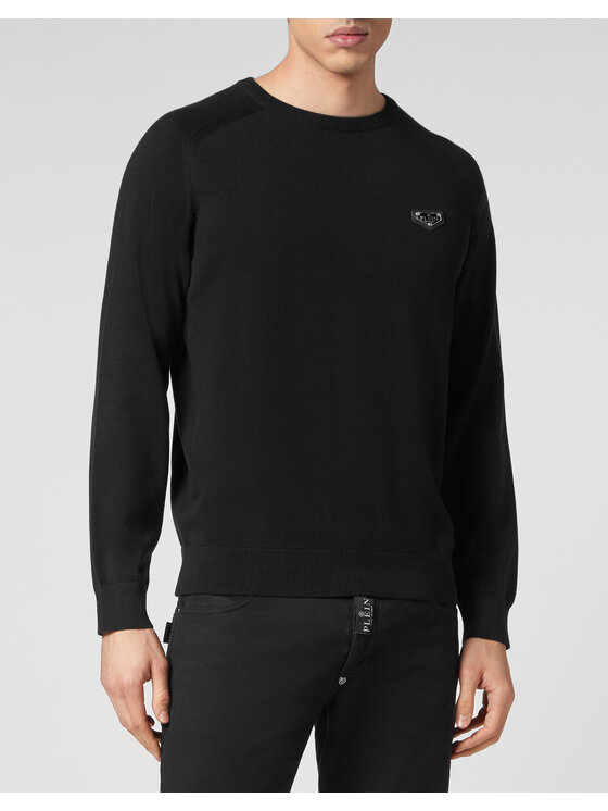 PHILIPP PLEIN PHILIPP PLEIN Longsleeve 199 Czarny Regular Fit