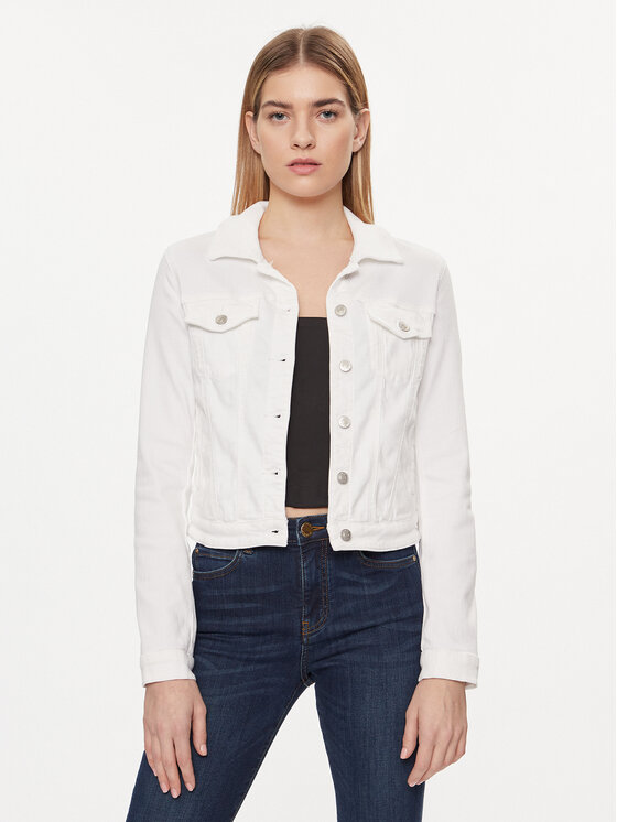 Guess Guess Jeans jakna W2GN0E D3AF5 Bela Slim Fit