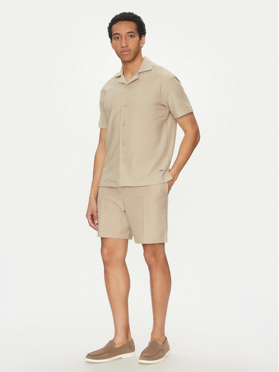 JOOP! JOOP! Bavlnené šortky 17 JJ-32Paco 30045554 Béžová Regular Fit