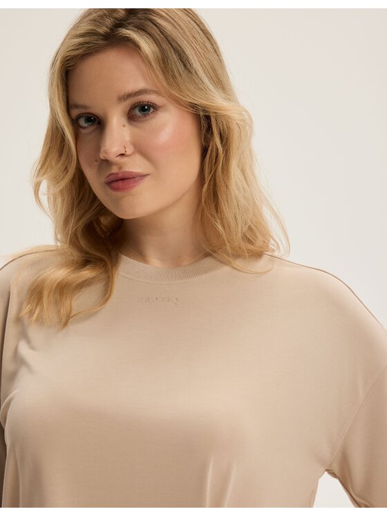 Esotiq Esotiq Bluzka 43916 Żółty Regular Fit