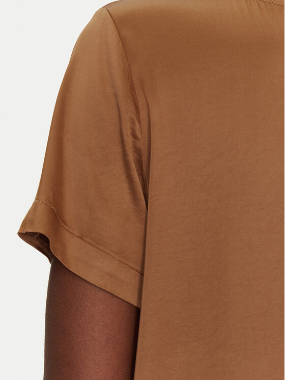 ViCOLO ViCOLO Majica TD0007 Smeđa Relaxed Fit