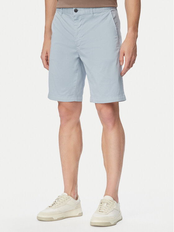 BOSS Pantalon scurți din material 50536723 Albastru deschis Slim Fit