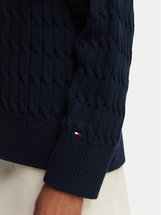 Tommy Hilfiger Tommy Hilfiger Kardigan WW0WW50078 Tamnoplava Relaxed Fit