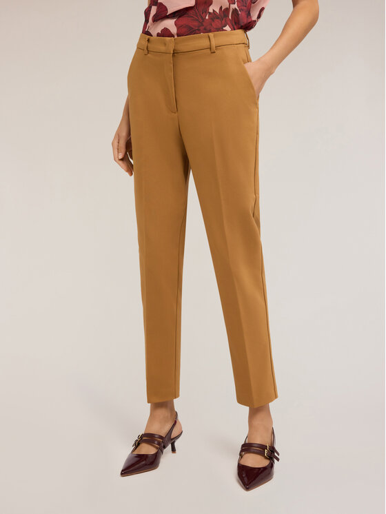 Motivi Motivi Pantaloni di tessuto P069Q004098N012 Marrone Regular Fit