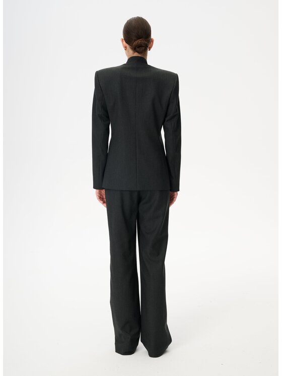 LEBRAND LEBRAND Marynarka Taco Szary ciemny Regular Fit
