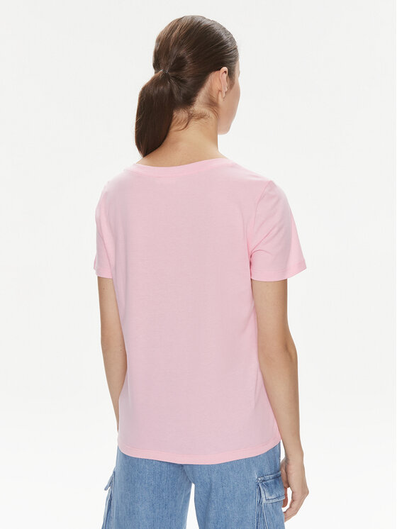 Liu Jo Liu Jo T-Shirt Moda M/C MA4395 J6308 Różowy Regular Fit