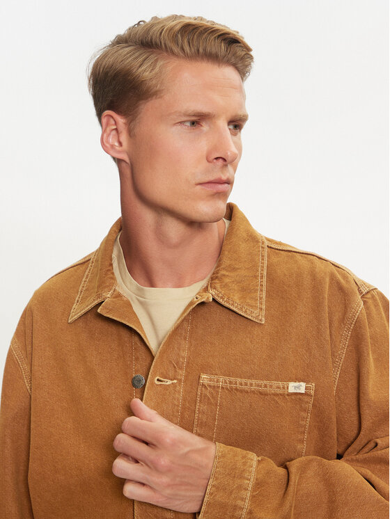 Mustang Mustang Kurtka jeansowa Monowi 1015543 Brązowy Loose Fit