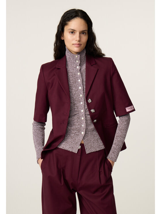 Fabienne Chapot Fabienne Chapot Marynarka 6861-1853-102 Bordowy Regular Fit