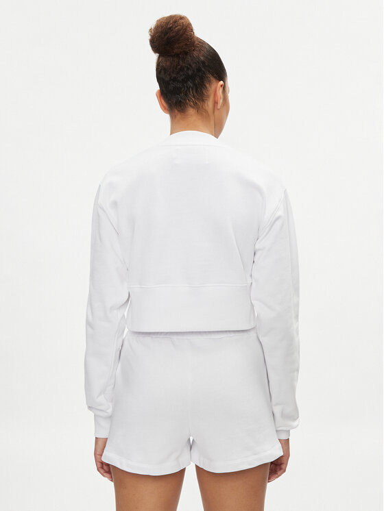 Calvin Klein Jeans Calvin Klein Jeans Pulóver Stacked Institutional J20J221466 Fehér Regular Fit
