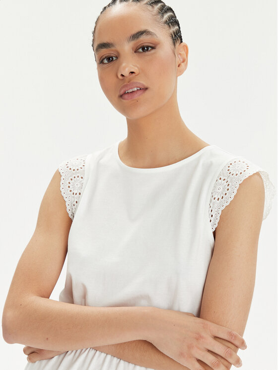 Vero Moda Vero Moda Letné šaty Emily 10305216 Biela Regular Fit