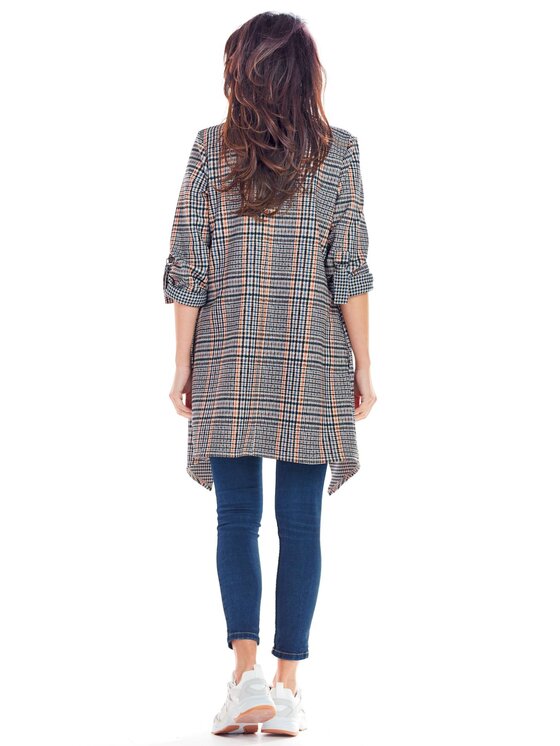 Awama Awama Cappotto A366 Blu scuro Basic Fit