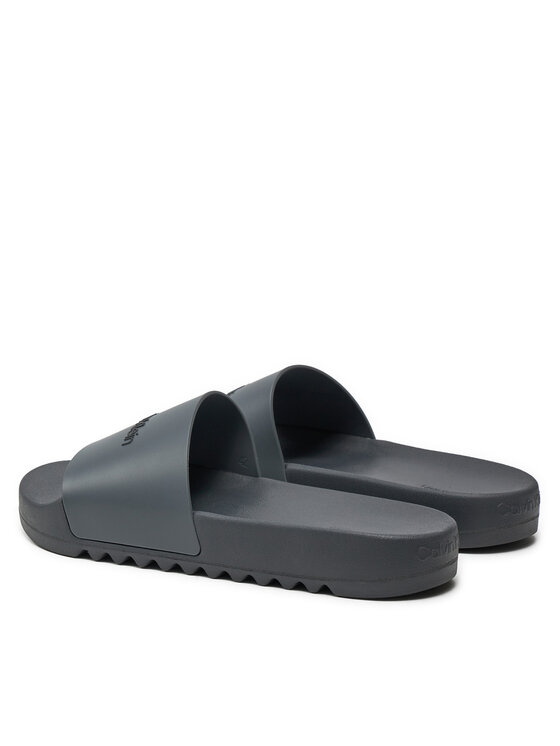 Calvin Klein Calvin Klein Чехли Chuncky Pool Slide Rub HM0HM01063 Сив