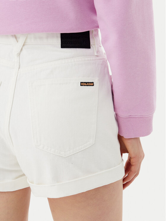 Volcom Volcom Jeansshorts Weelow B2012300 Weiß Slim Fit
